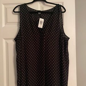 Torrid Sleeveless Polka Dot too Size 2 18/20 new with tags